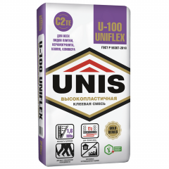 Клей эластичный Unis Uniflex U-100 25 кг