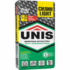 Штукатурка цементная Unis Силин Light 25 кг