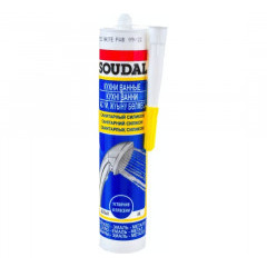 Силикон санитарный (белый) SOUDAL 105896 0,28л