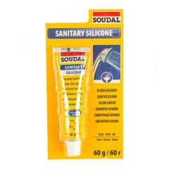 Силикон санитарный (белый) SOUDAL 120033 0,06л