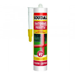 Силикон для остекления Soudal белый 280 мл 125774