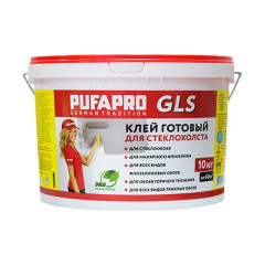 Клей готовый для стеклообоев Pufas Glutolin GLS 10 кг